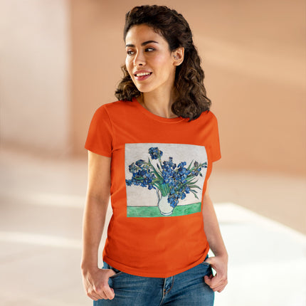Irises by Van Gogh Women's Midweight Cotton Tee