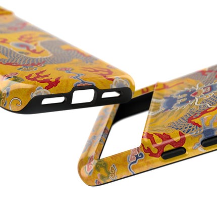 Majestic Dragon Regalia – Imperial 12-Symbol Robe Phone Cases