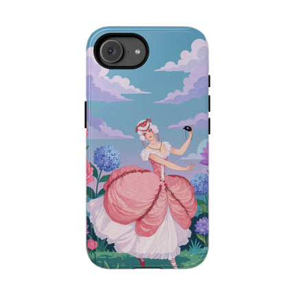 🎭🌸 The Lady Of The Secret Masquerade Phone Case – Art Deco Garden Fantasy