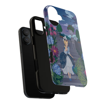 🦚🌸 The Peacock Garden Terrace Phone Case – Art Deco Floral Elegance