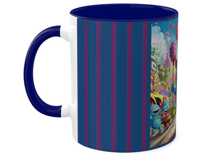 Monster Parade Madness Colorful Mugs, 11oz