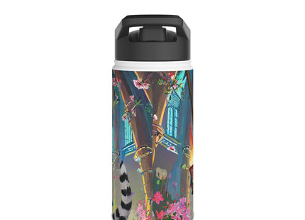 Cyberpunk Leopard Stainless Steel Water Bottle