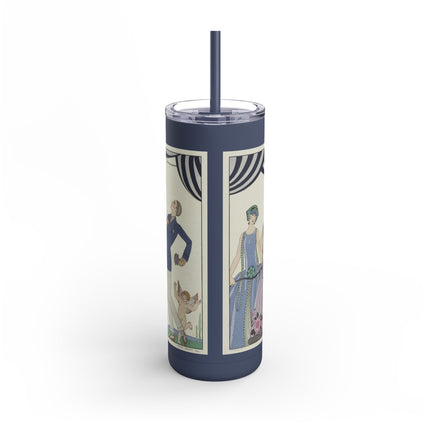Visez au coeur, belles dames! by George Barbier Skinny Matte Tumbler, 20oz