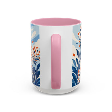 🌼🧡 The Polka Dot Wind Dancer Colorful Mug – Art Deco Fashion Whimsy