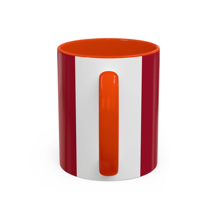 Butterfly Empress of the Crimson Pavilion Colorful Mug (11oz, 15oz) – Art Deco Beauty, Butterfly Elegance & Ornamental Style