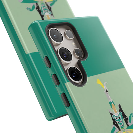 Peacock Dancer Phone Case – Opulent Glamour & Theatrical Elegance