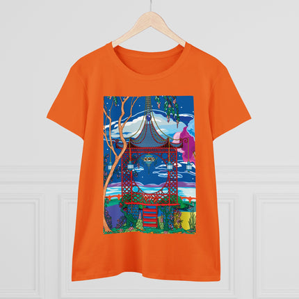 Serene Splendor Women's Midweight Cotton Tee