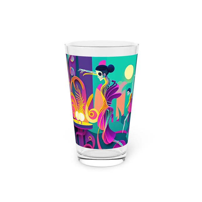 Dance of the Skeleton Ballerinas Glass, 16oz