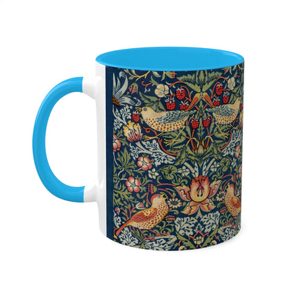 Strawberry Thief by William Morris Colorful Mugs, 11oz