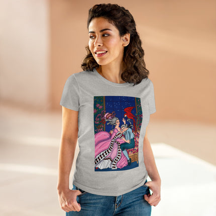 The Jealous Parrot by George Barbier Women's Midweight Cotton Tee