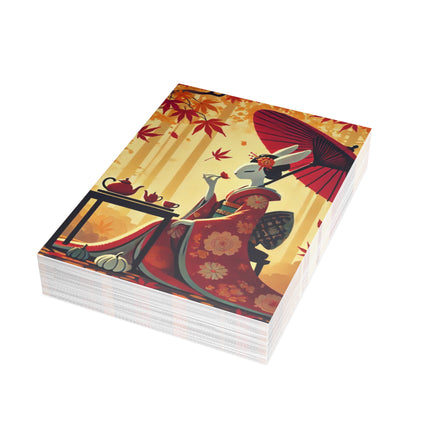Theatrical Harvest Rabbit Postcards (envelopes included) - Bundles of 10, 30, 50 Pieces