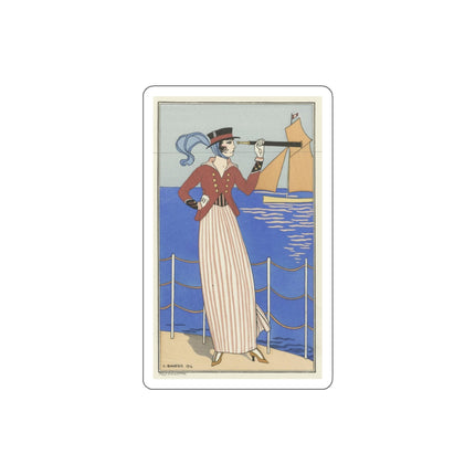 Costume de Yacht by George Barbier Die-Cut Stickers (5 Sizes)