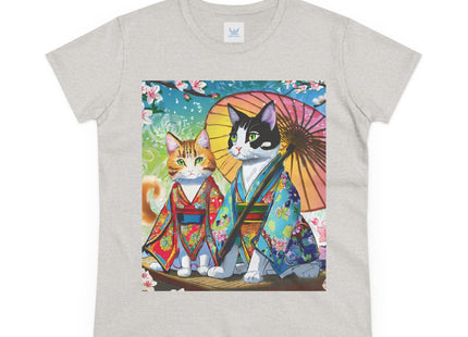 Kimono Kitties Cotton Tee