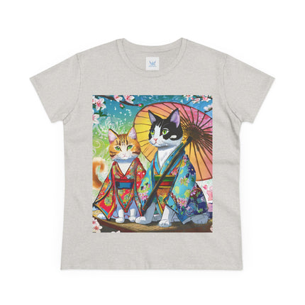 Kimono Kitties Cotton Tee