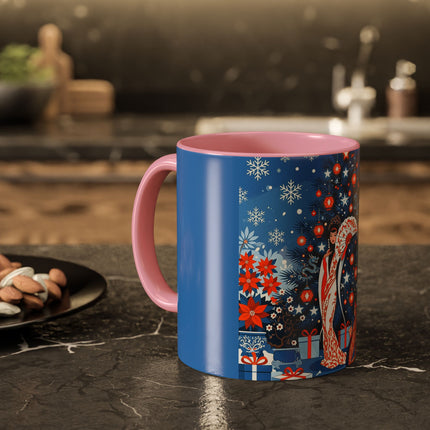 🎋❄️ The Winter Lantern Celebration Colorful Mug – Elegant Asian Christmas Fantasy