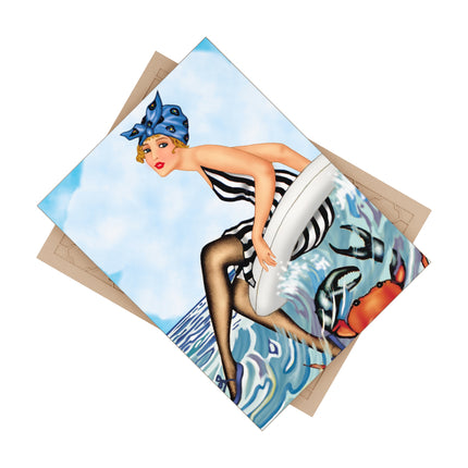 Playful Waves and Fashion Follies Ceramic Tile