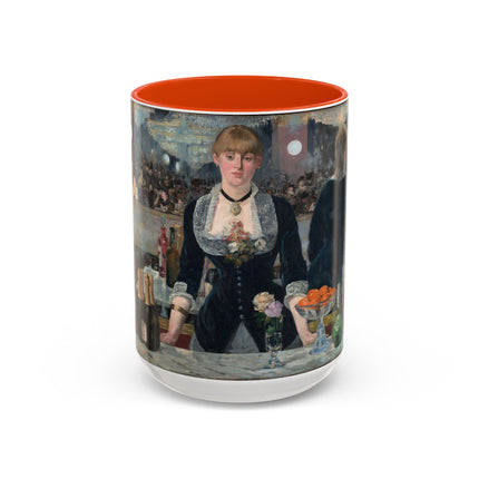 A Bar at the Folies-Bergère by Edouard Manet Colorful Mugs (11oz, 15oz)