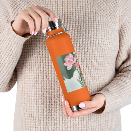 Blooming Lotus Flowers by Ohara Koson Vacuum Insulated Bottle, 22oz
