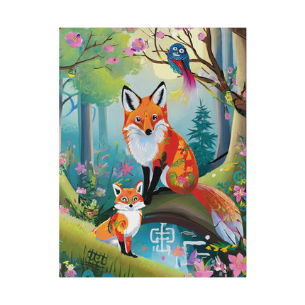 Mischievous Fox Matte Canvas, Stretched, 0.75"