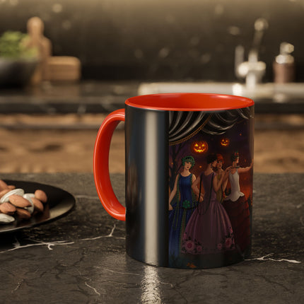 🏹🎃 Cupid's Arrow At Pumpkin Moon Manor Colorful Mug – Romantic Halloween Charm