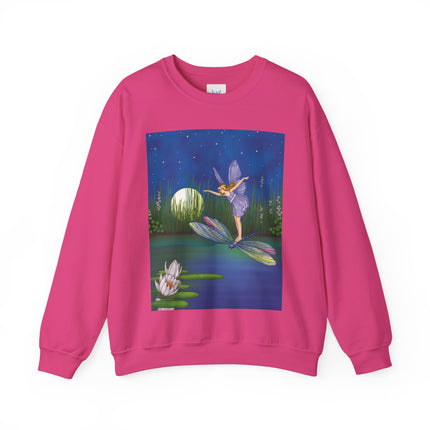 Fairy on a Dragonfly Heavy Blend™ Crewneck Sweatshirt