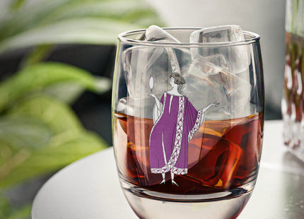 Jamais prêtes! (Never Ready!) by Charles Martin Whiskey Glass