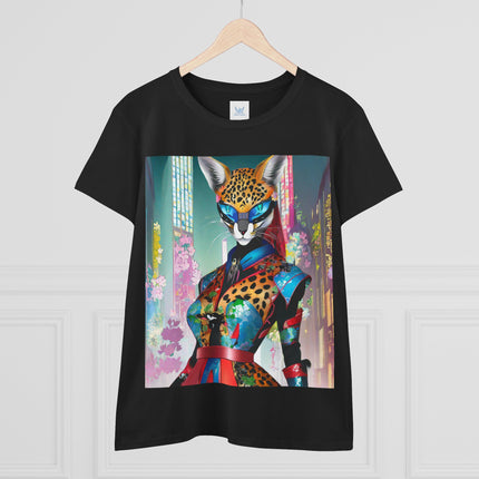 Cyber Cat Glamour Cotton Tee