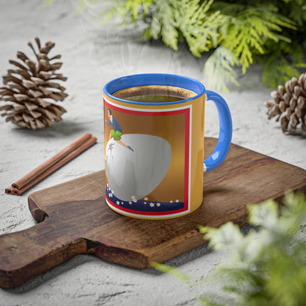 Crack-Up Comedy: The Great Egg Duel Colorful Mugs, 11oz