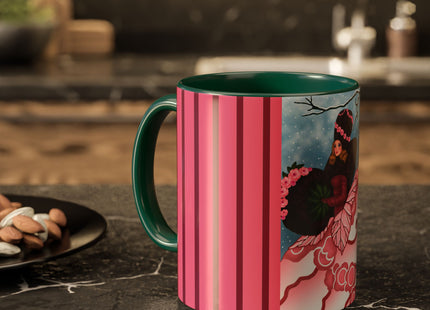 Winter Rose Empress Colorful Mugs (11oz, 15oz)