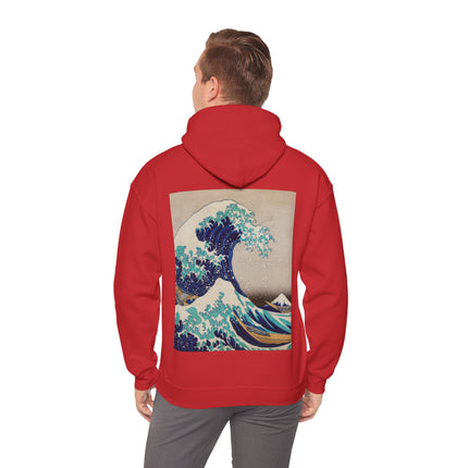 The Great Wave off Kanagawa by Katsushika Hokusai Heavy Blend™ Hooded Sweatshirt