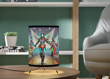 Samurai Robot Angels Tripod Lamp