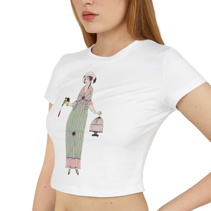 Illustrated Elegance – Parisian Fashion Tee