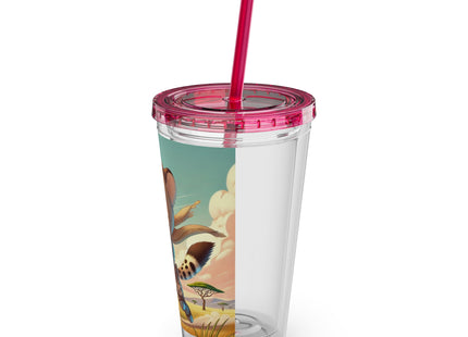 Swift Cheetah Sunsplash Tumbler with Straw, 16oz