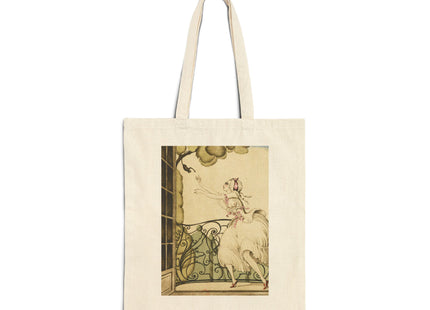 Sur talons rouges (On Red Heels) pl 02 by Gerda Wegener Cotton Canvas Tote Bag