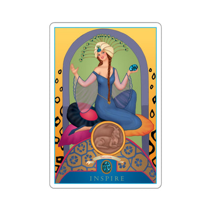 December & Tanzanite (from the Gem Series) by Sofia Chiostri Kiss-Cut Stickers (4 Sizes)