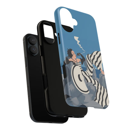Art Deco Smoker Phone Case – Glamorous Lounging & Timeless Allure