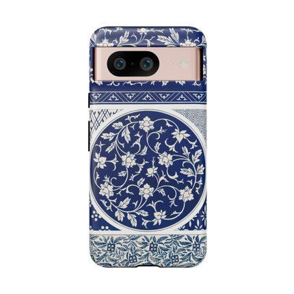 Blue Flower Pattern by Owen Jones Phone Cases