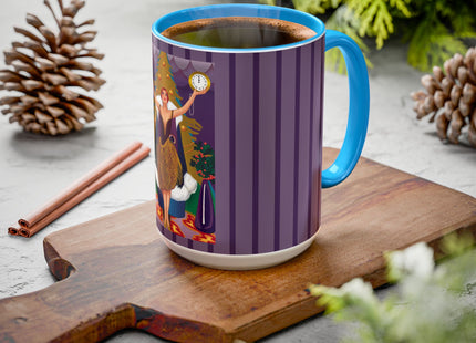 Countdown to Christmas Elegance Colorful Mugs (11oz, 15oz)