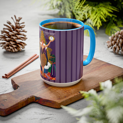 Countdown to Christmas Elegance Colorful Mugs (11oz, 15oz)