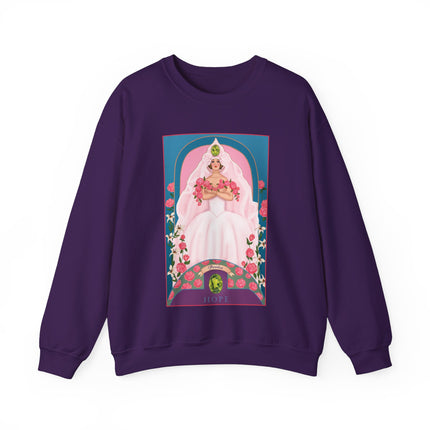 August & Peridot (from the Gem Series) by Sofia Chiostri Unisex Heavy Blend™ Crewneck Sweatshirt
