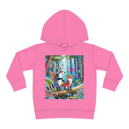 Whimsical Woodland Toddler Pullover Fleece Hoodie