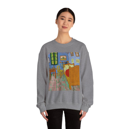 The Bedroom by Vincent van Gogh Heavy Blend™ Crewneck Sweatshirt