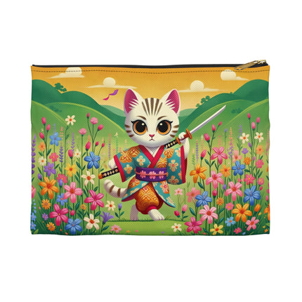 Samurai Kitten Accessory Pouch – Discipline, Grace & Playful Courage