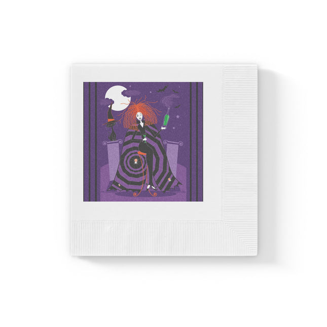 Mystic Elegance White Coined Napkins