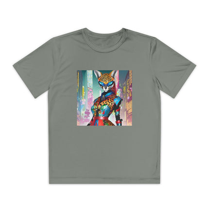 Cyber Cat Glamour Youth Competitor Tee