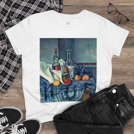 The Peppermint Bottle by Paul Cézanne Women's Midweight Cotton Tee