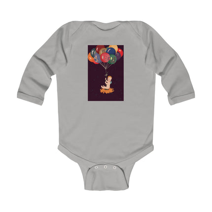 A Fairy’s Flight of Wonder Baby Long Sleeve Bodysuit – Cozy Celestial Fairy Design