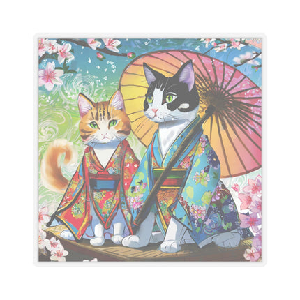 Kimono Kitties Kiss-Cut Stickers (4 Sizes)