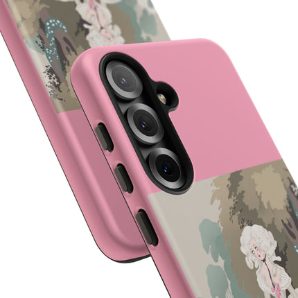 Rococo Garden Reader Phone Case – Whimsical Elegance & Timeless Charm