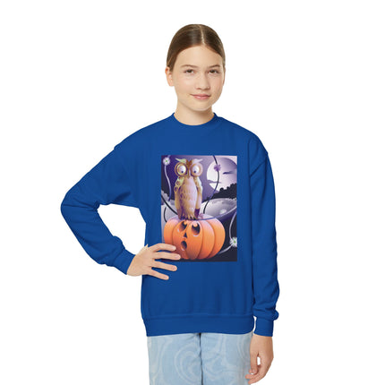 The Startled Pumpkin Youth Crewneck Sweatshirt